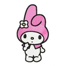 My Melody I'm Cute embroidery design