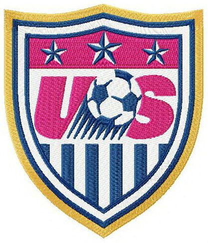 United States Soccer Federation logo machine embroidery design