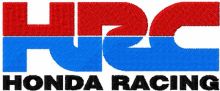 HRC racing logo embroidery design