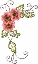 Vintage Flower 1  embroidery design