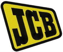 JCB logo embroidery design