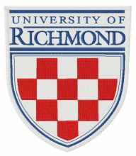 University of Richmond logo embroidery design