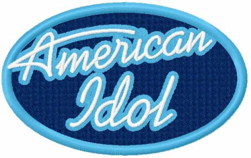 American Idol logo machine embroidery design
