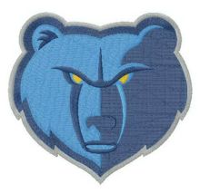 Memphis Grizzlies alternative logo embroidery design
