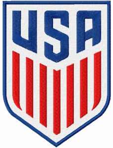United States Soccer Federation logo 2016 embroidery design