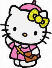 Hello Kitty Weekend Style embroidery design