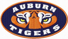 Tiger Auburn Alabama logo embroidery design