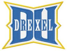 Drexel Dragons logo 2 embroidery design