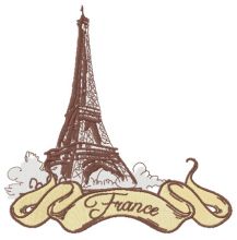 France 2 embroidery design