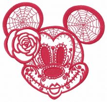 Halloween Minnie Mouse 2 embroidery design