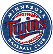 Twins Minnesota baseball club embroidery design
