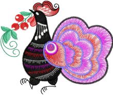 Rooster 3 embroidery design