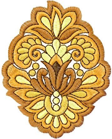 Flower free embroidery design 52