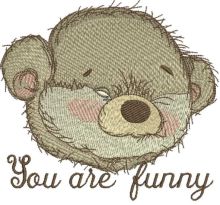 You are funny embroidery design