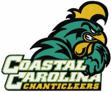 Coastal Carolina Chanticleers logo embroidery design