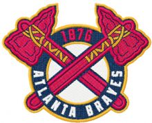 Atlanta Braves logo 2 embroidery design