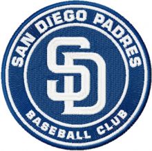 San Diego Padres logo embroidery design