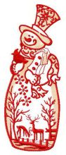 Thinking about birdhouse on tree embroidery design