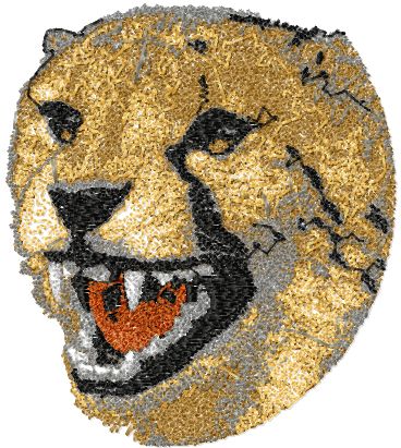 Cheetah free photo stitch machine embroidery design