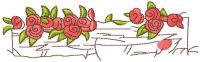 Flowers at the parents' house machine embroidery design