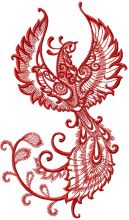 Firebird embroidery design