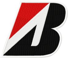 Bridgestone logo embroidery design