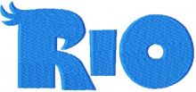 RIO Logo embroidery design