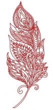 Mosaic feather 2 embroidery design