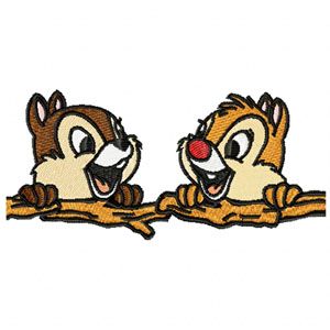 Chip & Dale 2 embroidery design