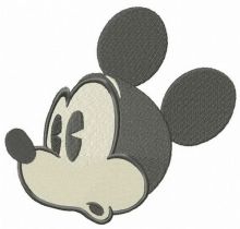 Surprised Mickey Mouse embroidery design