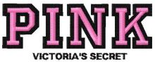 Victoria's Secret Pink logo embroidery design