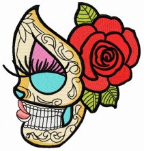 Dead beauty 6 embroidery design