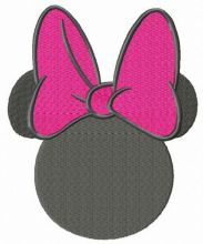 Minnie offended embroidery design