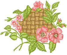 Old Flower Twist  embroidery design