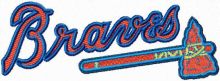 Atlanta Braves logo embroidery design
