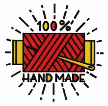 100% handmade 3 embroidery design