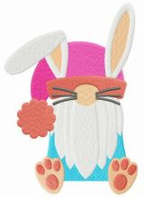 Strange Easter bunny embroidery design