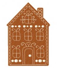 Gingerbread house 13 embroidery design