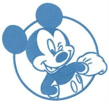 Resourceful Mickey embroidery design