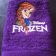 Purple embroidered towel with cute Anna