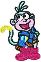 Monkey Scout embroidery design