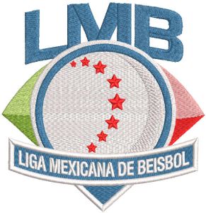 Liga Mexicana de Beisbol logo embroidery design