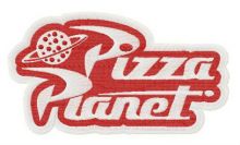 Pizza Planet logo embroidery design