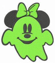 Spooky Minnie embroidery design