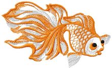 Gold fish 3 embroidery design