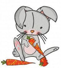 Sweet bunny 2 embroidery design