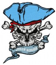 Jolly Roger 4 embroidery design