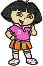 Dora the Explorer Scout embroidery design