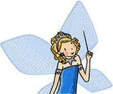 Sky the Blue Fairy  embroidery design
