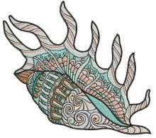 Sea shell 9 embroidery design